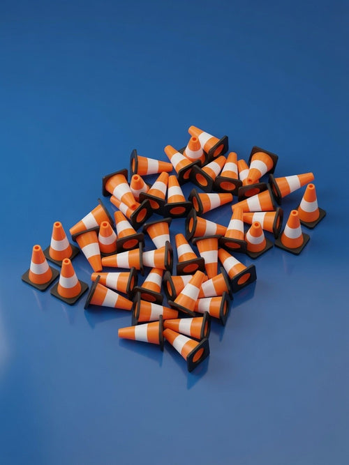 Traffic cones included in the 1:32 Trackside Pro Bundle