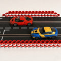 Carrera Scalextric Tyre Stack Wall Barrier 1:32 Red White 300mm Slot Car