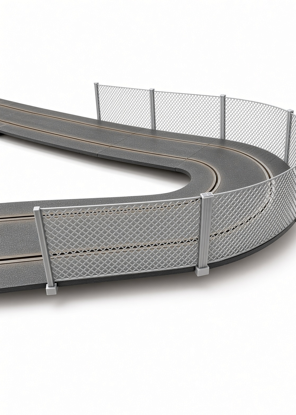 Track Fence Kit for Scalextric 1:32 – 10 Pieces (1.6m)