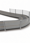 Track Fence Kit for Scalextric 1:32 – 10 Pieces (1.6m)