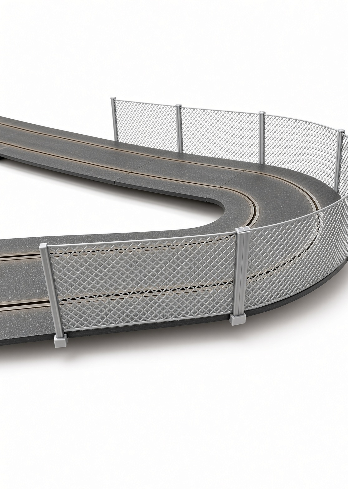 Track Fence Kit for Scalextric 1:32 – 6 Pieces